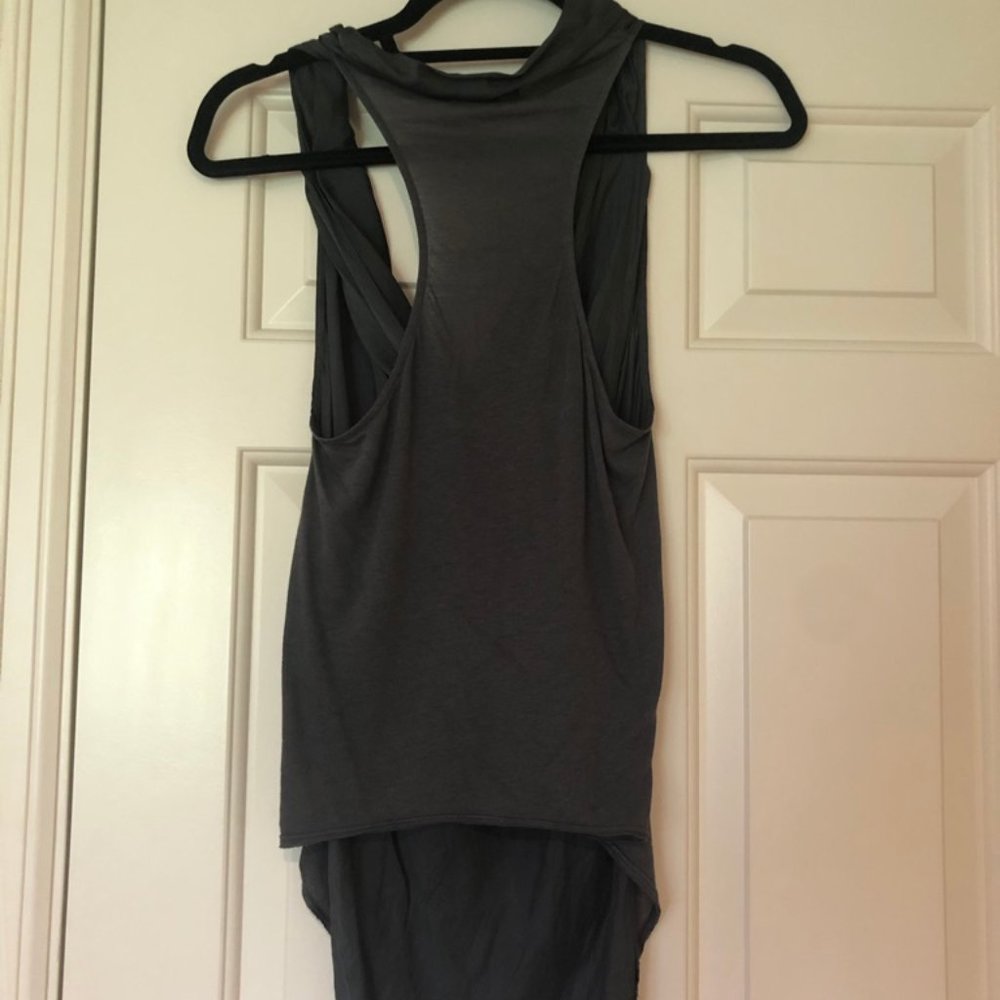 Helmut Lang Grey Cowl Top - Picture 5 of 7